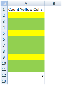 How to Count Colored Cells in Excel