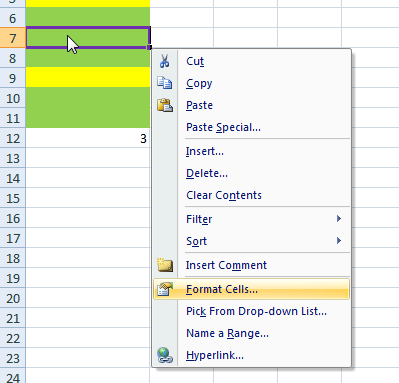 count color cells in excel