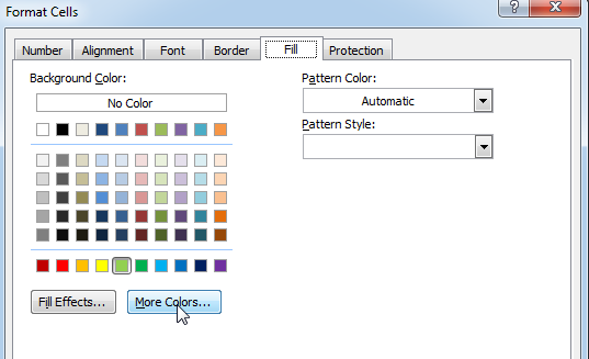 Get RGB Color in Excel