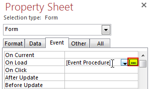 Form Designing VBA Access