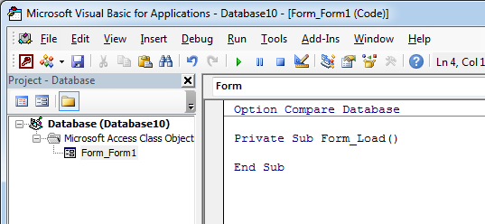 Form Designing VBA Access