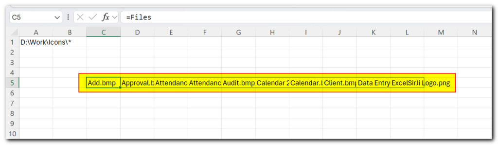 VBA Code to List Files in Folder