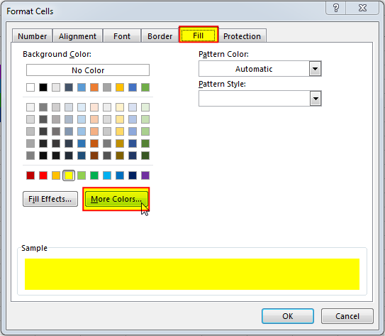 Excel Rgb Color Chart 