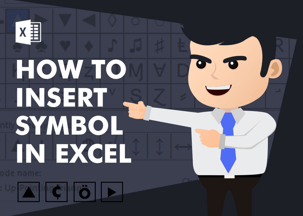 How To Insert Symbol In Excel 2 Easy Methods Learn Now