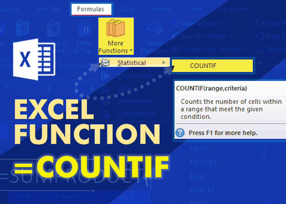 Count In An Excel Range Basis On Different Logics Countif Guide For