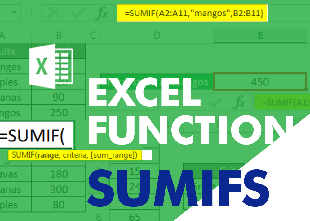 sumif function in excel