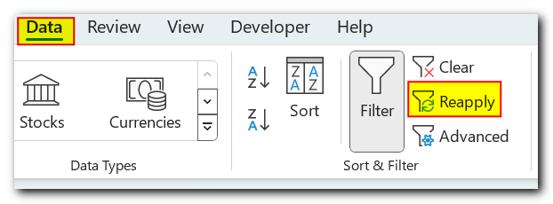 How to Use Filter in Excel