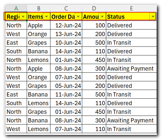 How to Use Filter in Excel