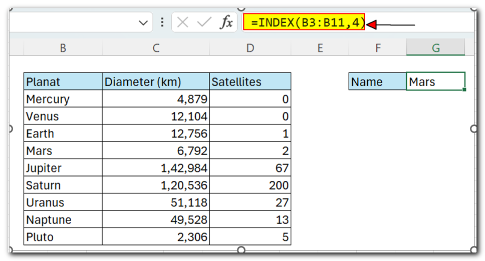 Index Function