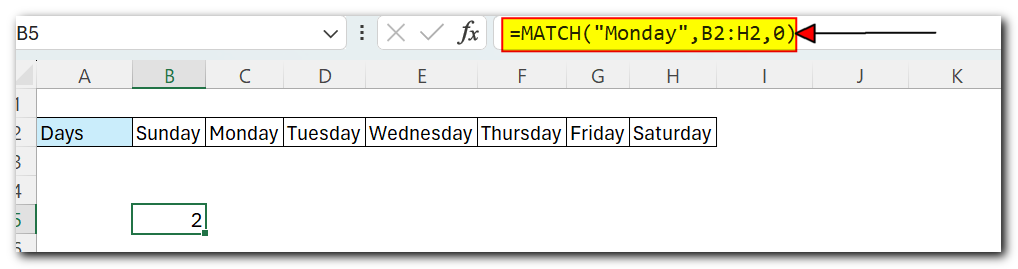 Index Match in Excel