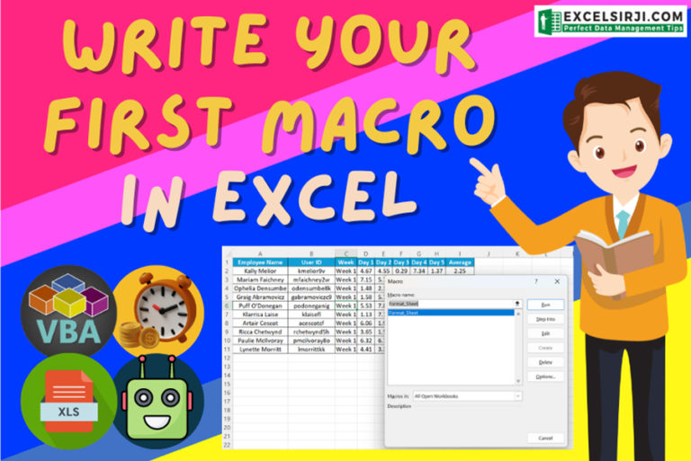 Write Your First Macro in Excel