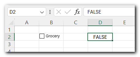 8.11 Check Box in Excel