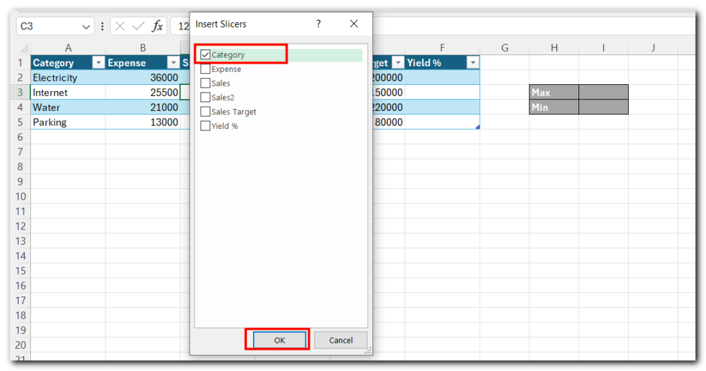 9.27 Excel Tables