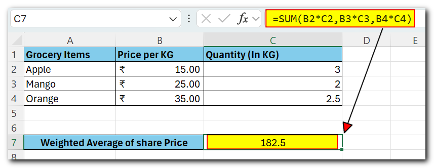 How to Calculate Weighted Average in Excel?