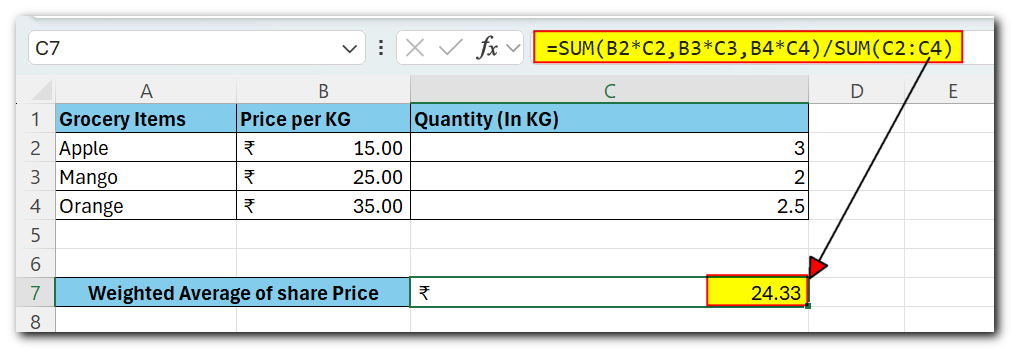 How to Calculate Weighted Average in Excel?