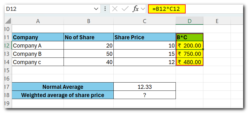 How to Calculate Weighted Average in Excel?