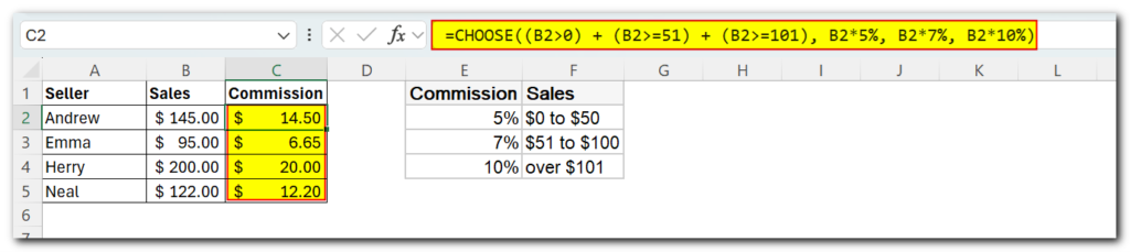 Perform different calculations based on condition