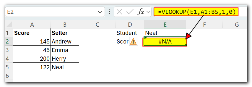 left Vlookup