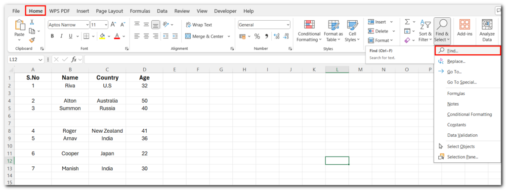 12.10 delete rows in excel