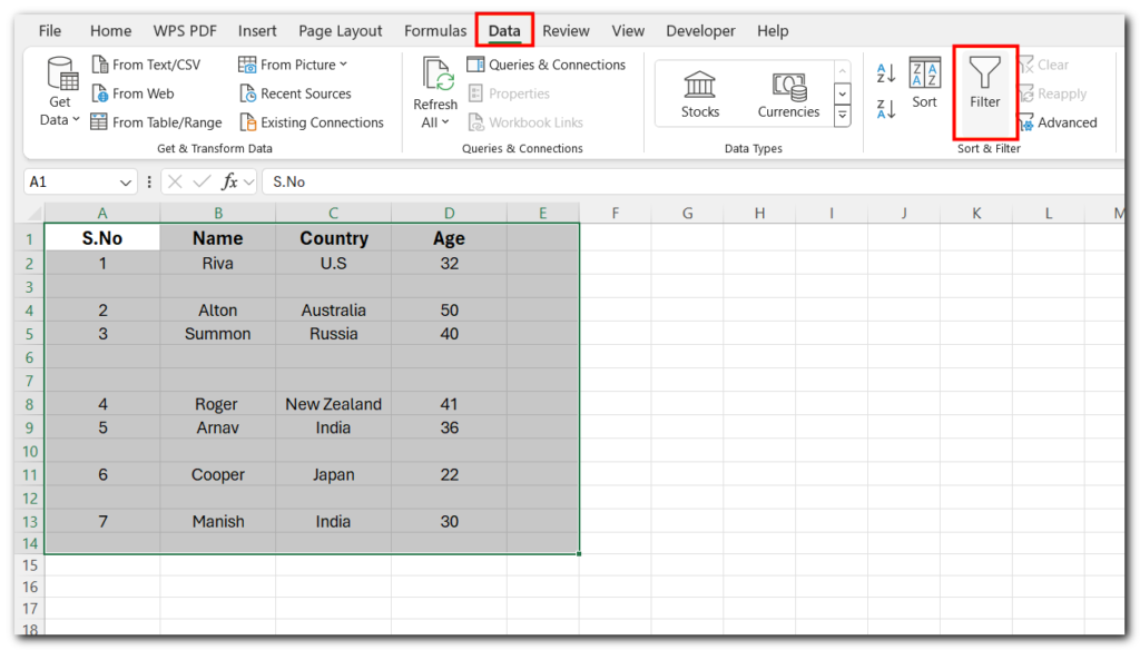 12.15 delete rows in excel