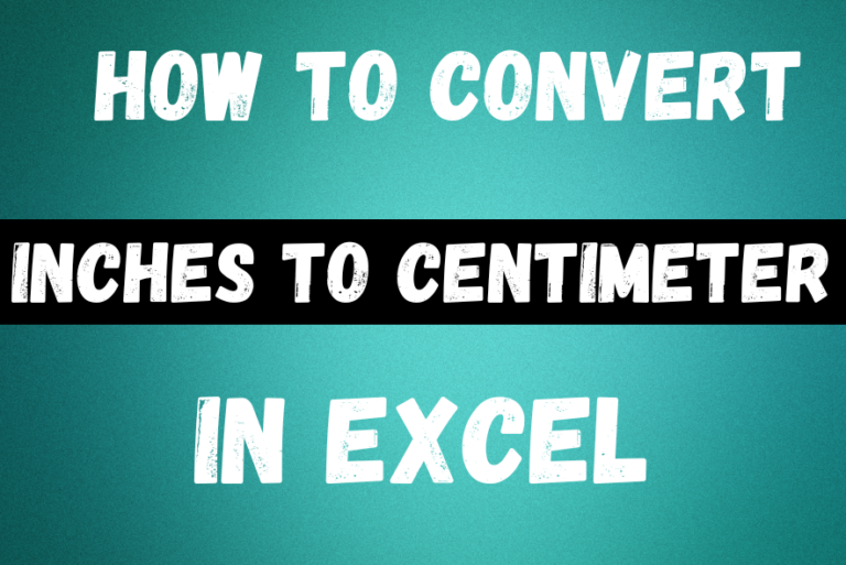 How to Convert Inches to Centimeters