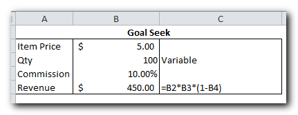 How to use Goal Seek in Excel