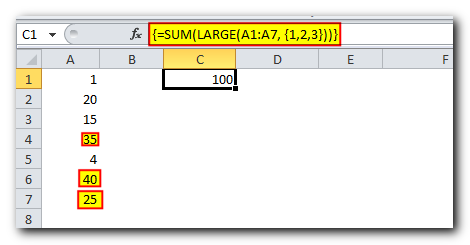 Sum N largest / smallest numbers in a range