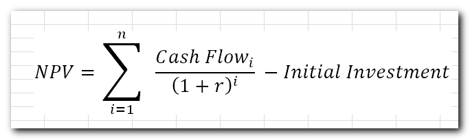 How to calculate NPV in Excel