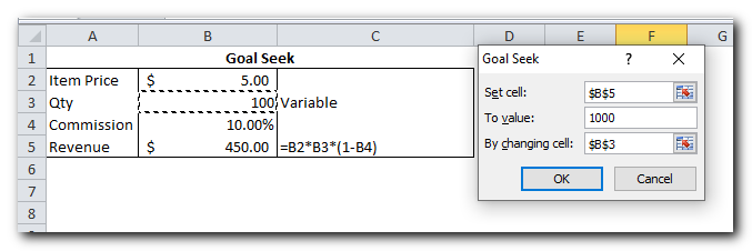 How to use Goal Seek in Excel for What-If analysis