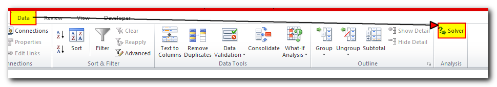 Where is Solver in Excel