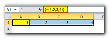 Horizontal array constant