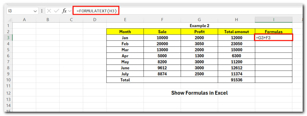 16.16 show formulas