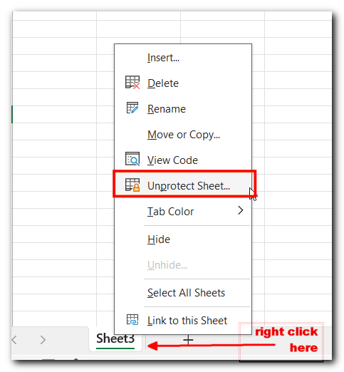 Unprotect Excel Worksheet - 4 easy methods