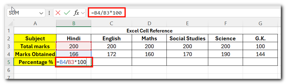 Excel Cell Reference - 3 simple ways