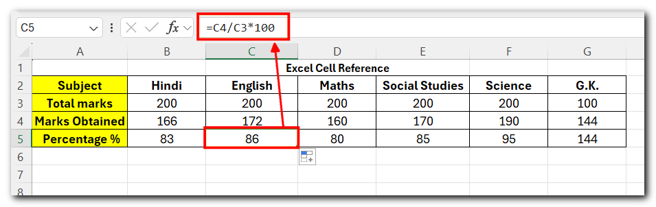 Excel Cell Reference - 3 simple ways