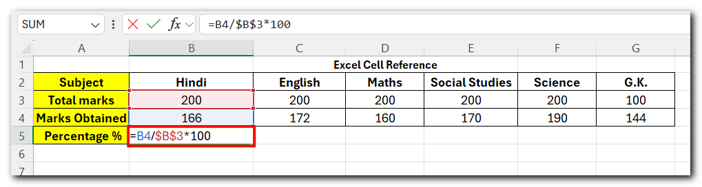 Excel Cell Reference - 3 simple ways