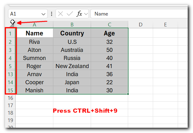 Unhide Cells in Excel - 5 Easy Methods