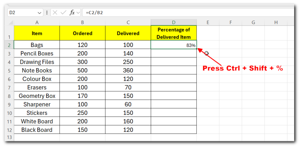 Calculate Percentage in Excel - 4 Easy and Quickest ways