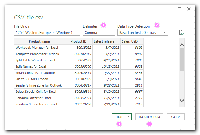 How to convert CSV file to Excel (open or import)