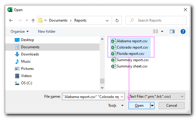 How to convert CSV file to Excel (open or import)