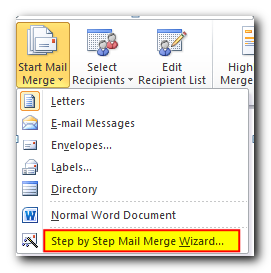 How to mail merge from Excel to Word