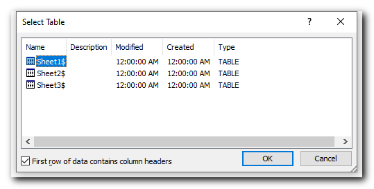 Connect Excel spreadsheet and Word document