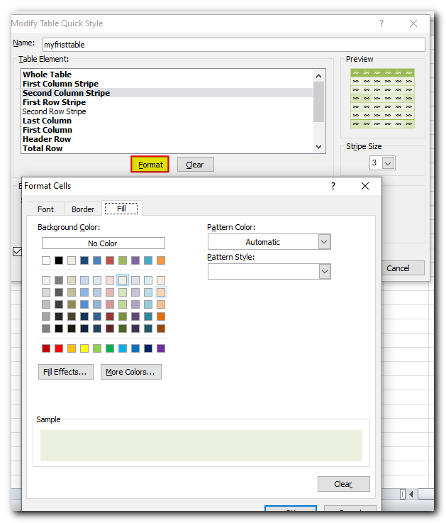 How to color alternate rows in Excel: highlight every other row