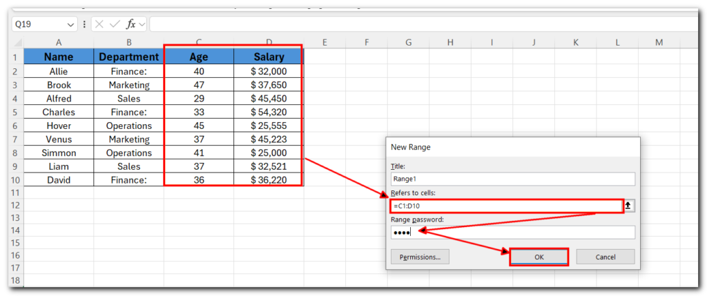 22.16 lock column in excel